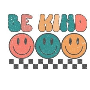 Retro Smiley face sublimation transfers